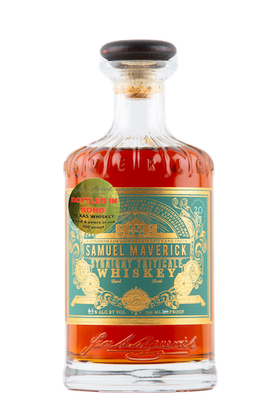 Samuel Maverick Straight Triticale Whiskey, Bottled in Bond