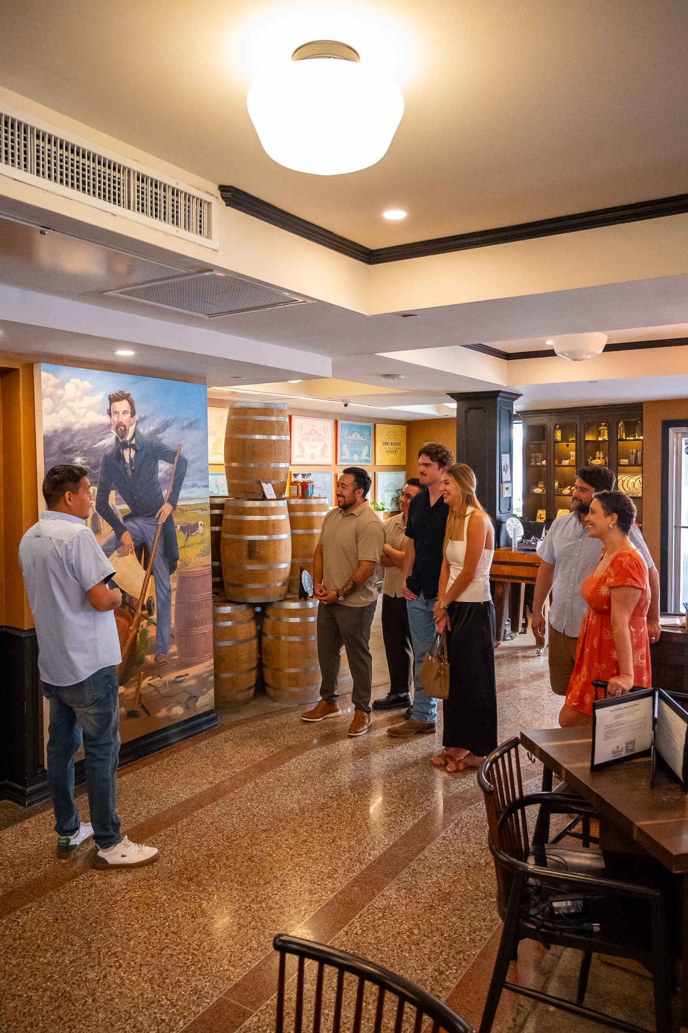 A guided distillery tour